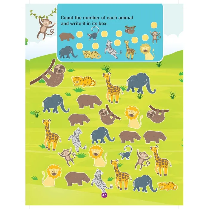Jungle Activity and Colouring Book- Die Cut Animal Shaped Book : Children Interactive & Activity Book