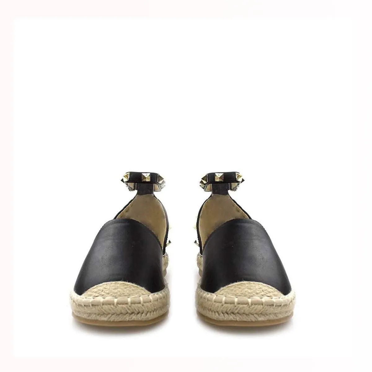KAMILA Ankle Strap Studded Espadrille
