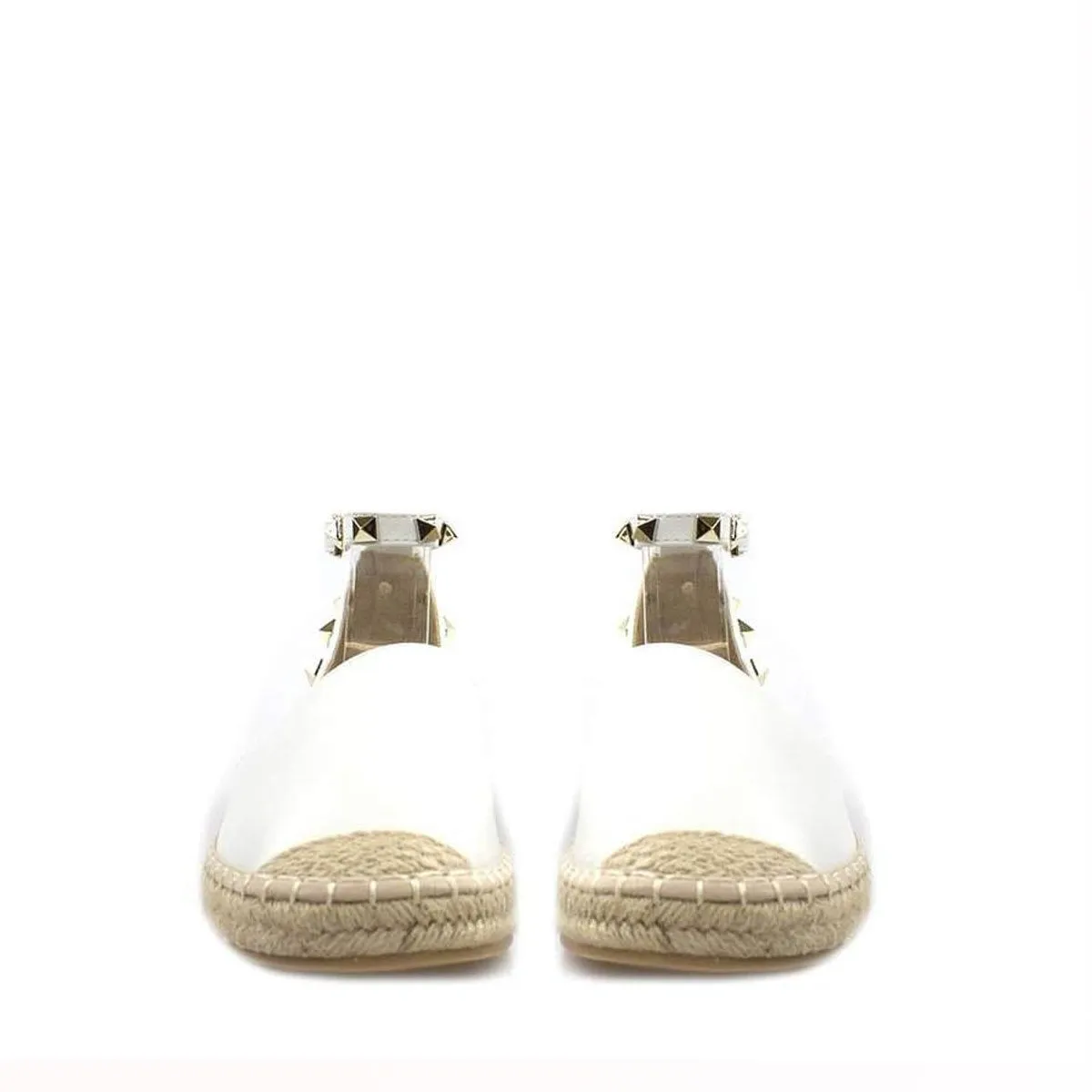 KAMILA Ankle Strap Studded Espadrille