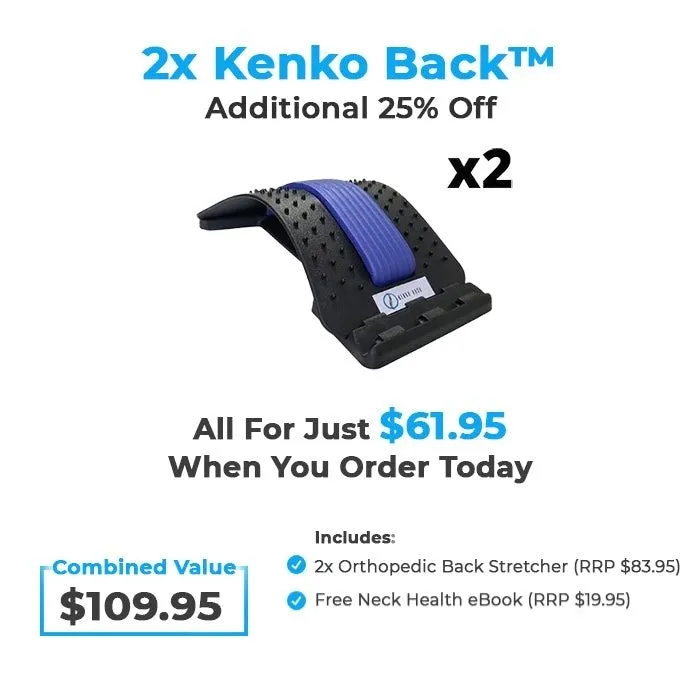 Kenko Back™ - Orthopedic Lower Back Stretcher