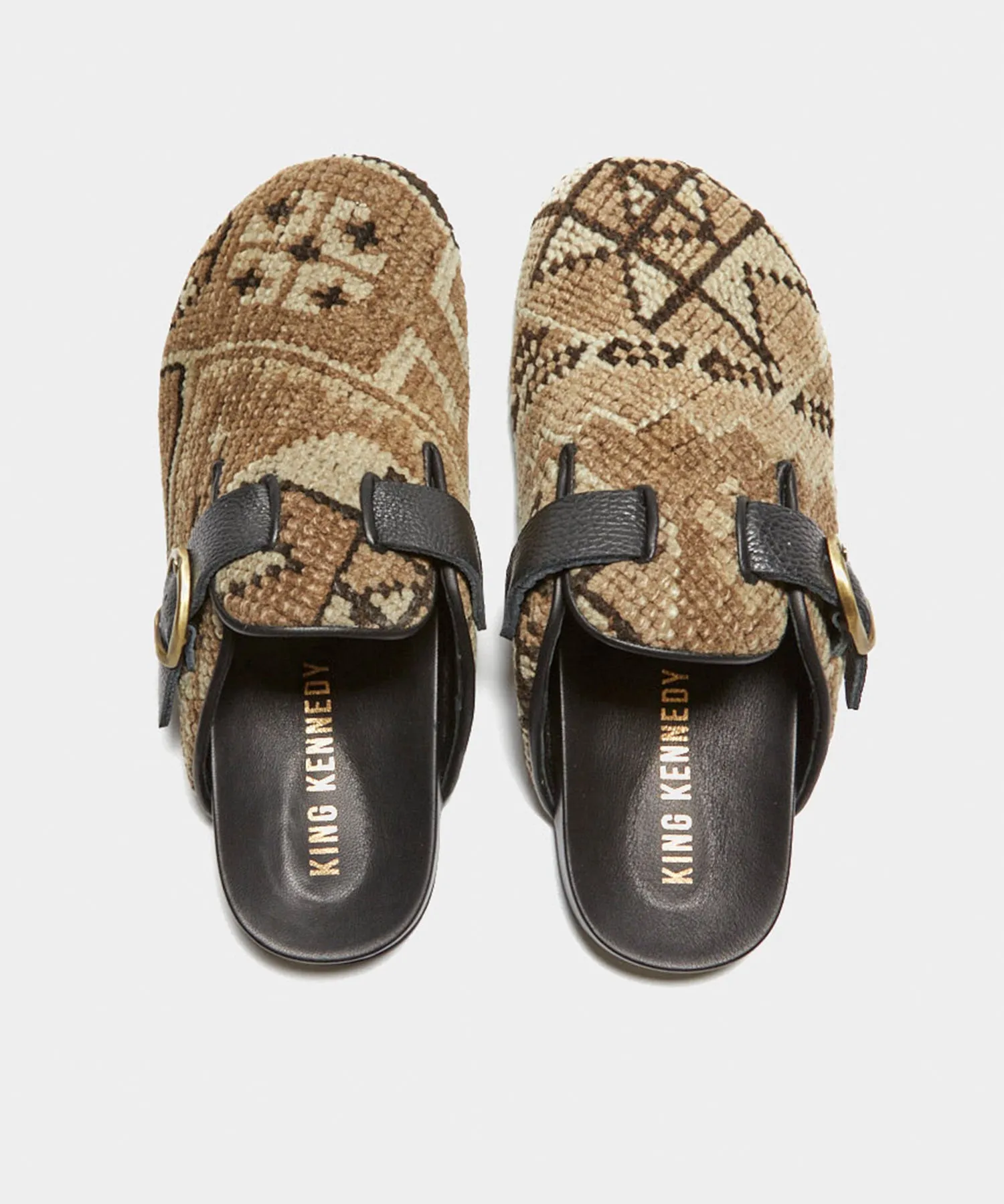 King Kennedy Rug Mules Size 12