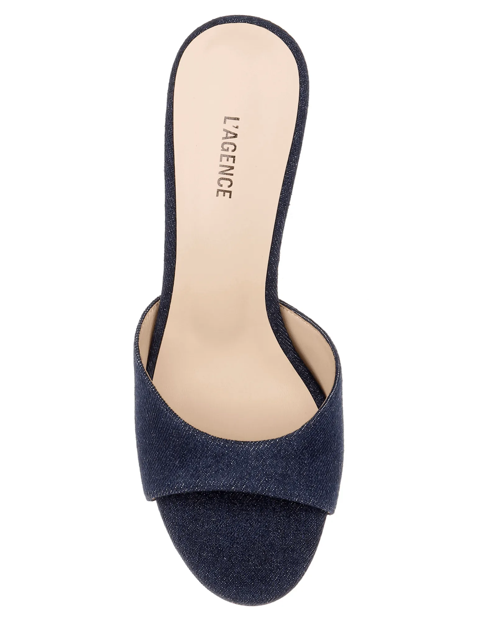 L'Agence Avery Denim Mule Heel