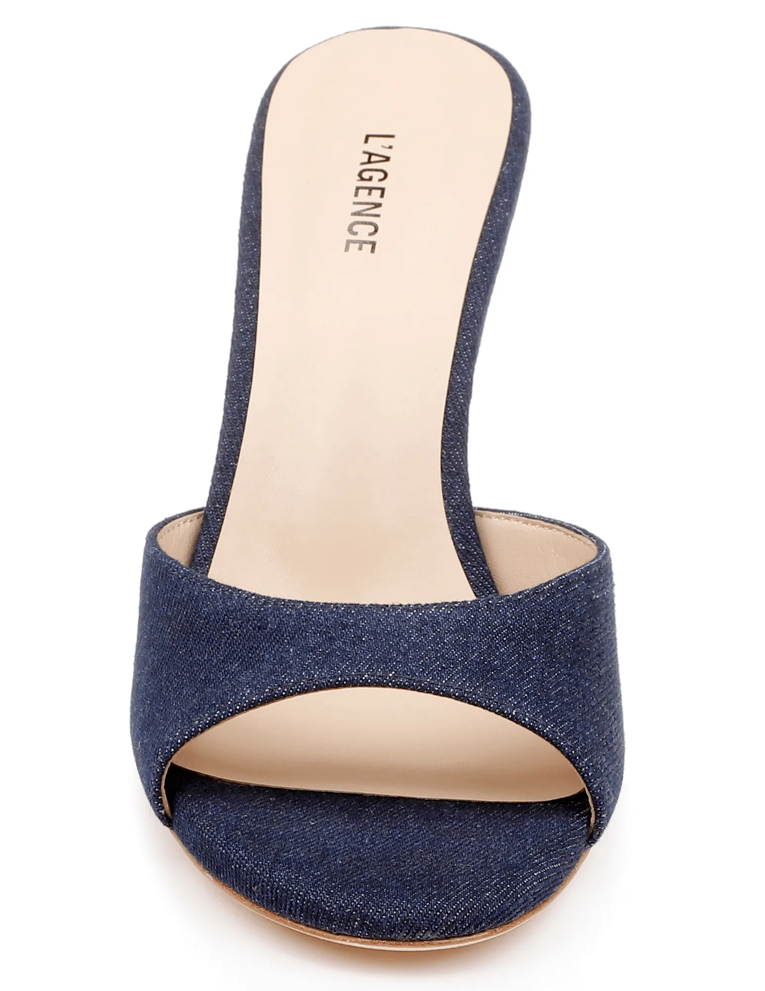 L'Agence Avery Denim Mule Heel