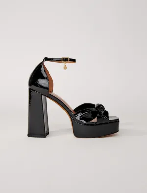 Leather platform sandals