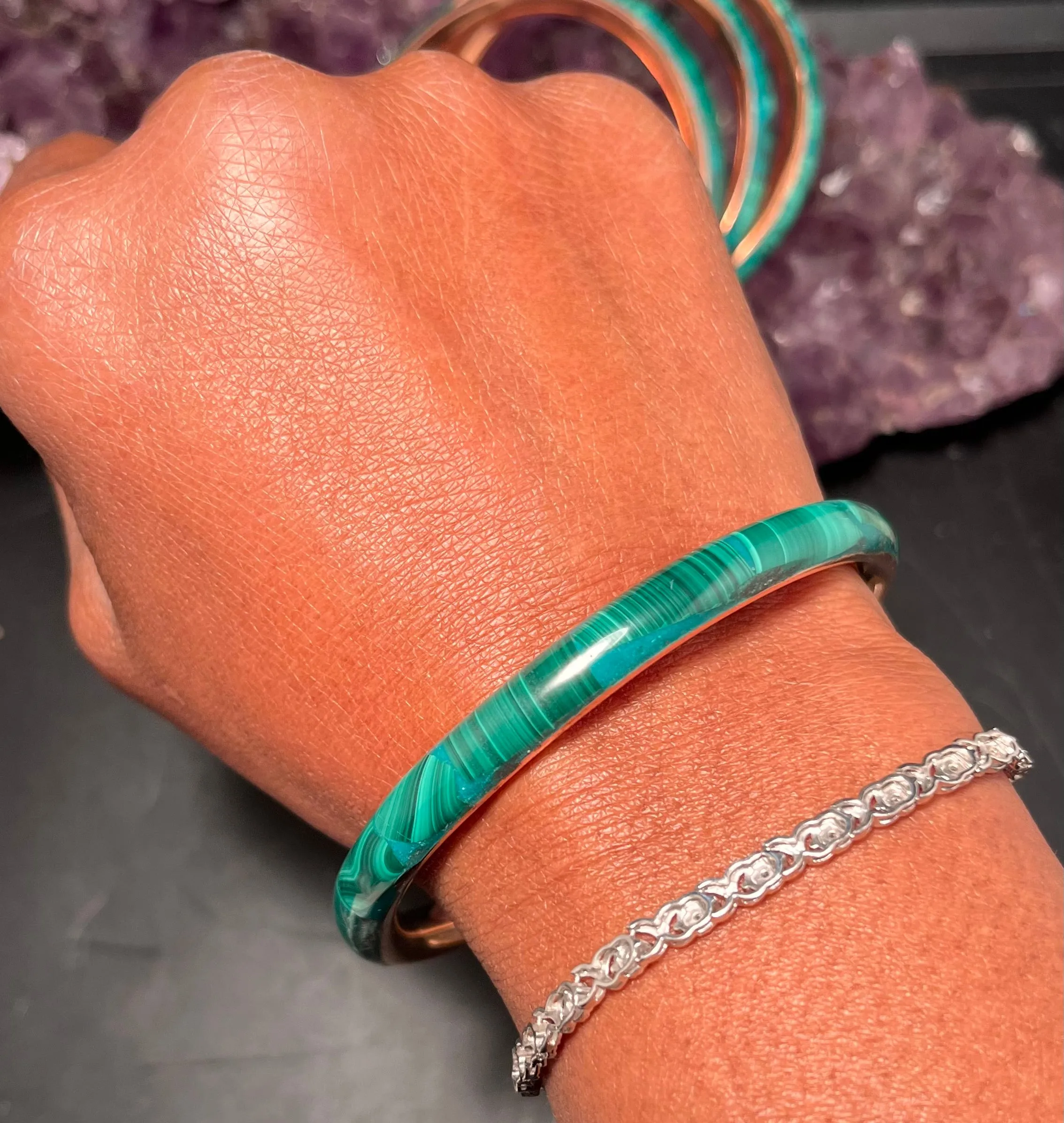 Malachite Bracelet Bangle
