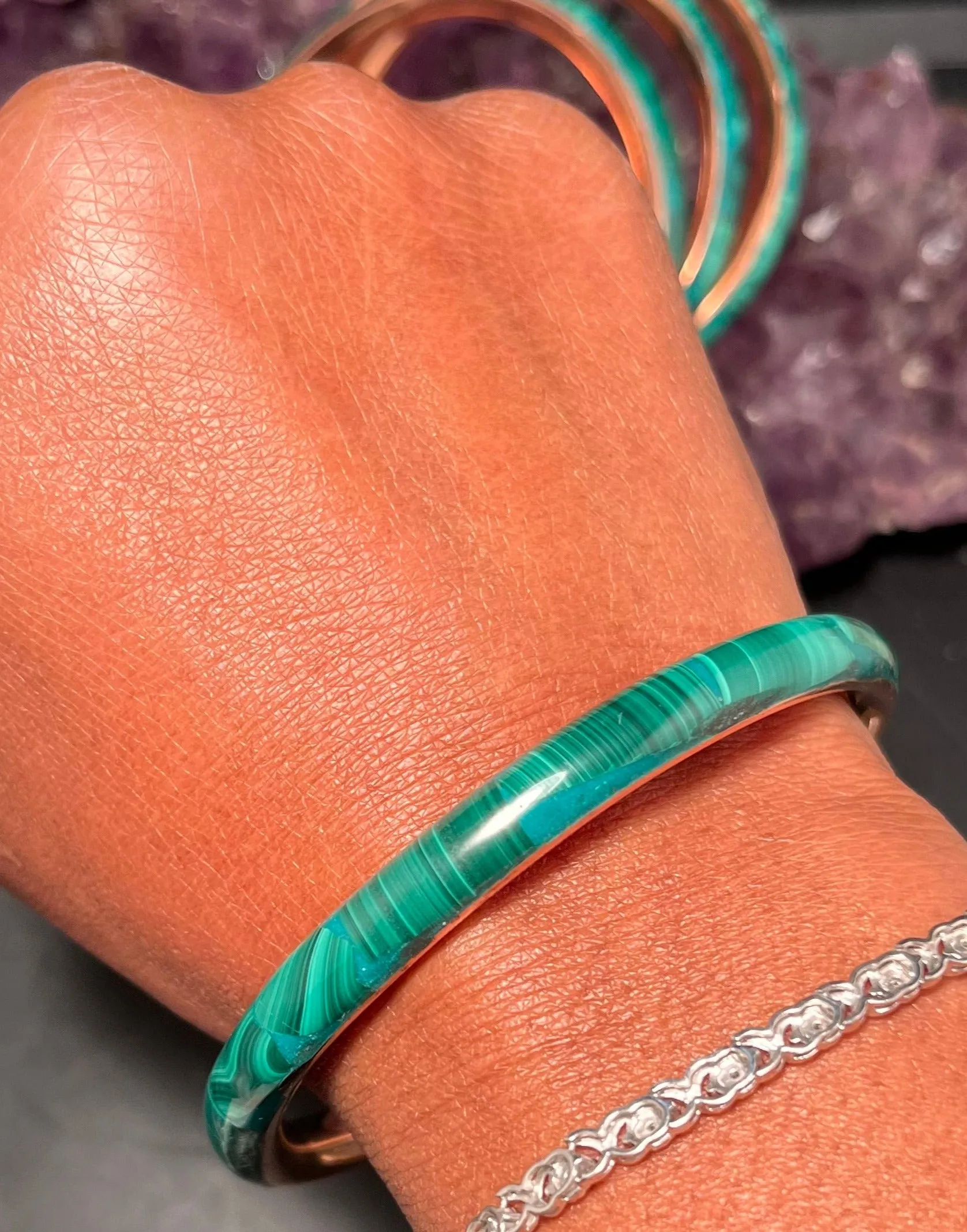 Malachite Bracelet Bangle