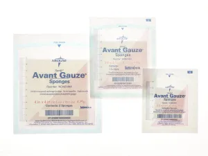 Medline NON21444 Avant Gauze Non-Woven Sterile Sponges, 4" x 4"