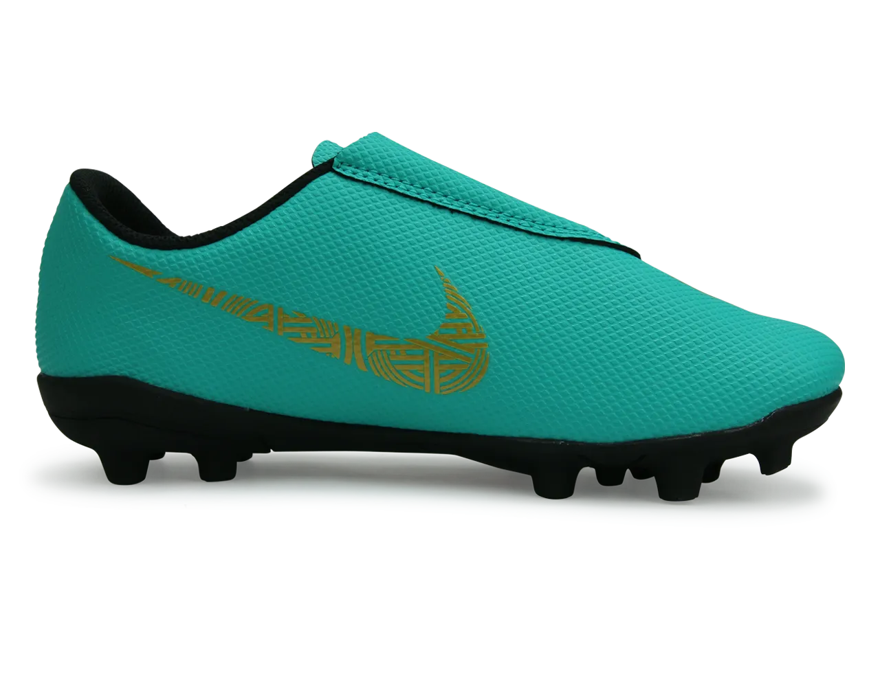 Nike Kids Mercurial Vapor 12 Club PS CR7 FG/MG Clear Jade/Black/Hyper Turquoise