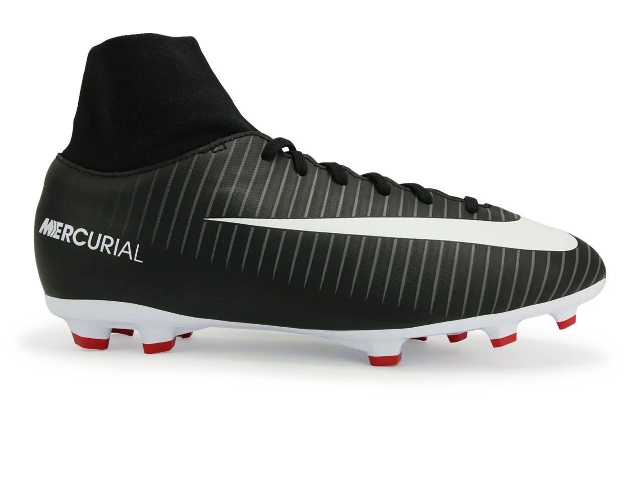 Nike Kids MercurialX Victory VI Dynamic Fit FG Black/White/Dark Grey
