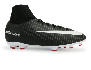 Nike Kids MercurialX Victory VI Dynamic Fit FG Black/White/Dark Grey