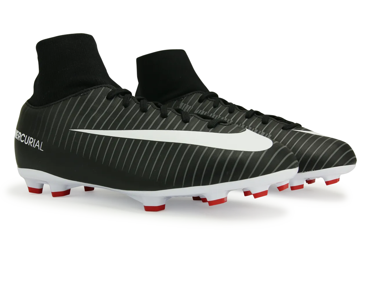 Nike Kids MercurialX Victory VI Dynamic Fit FG Black/White/Dark Grey