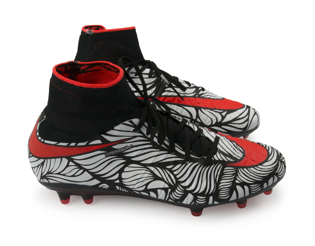 Nike Men's Hypervenom Phantom II NJR FG Black/Bright Crimson/White