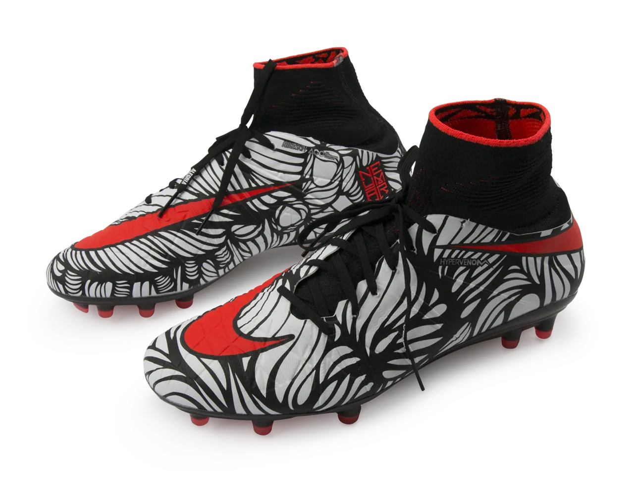 Nike Men's Hypervenom Phantom II NJR FG Black/Bright Crimson/White