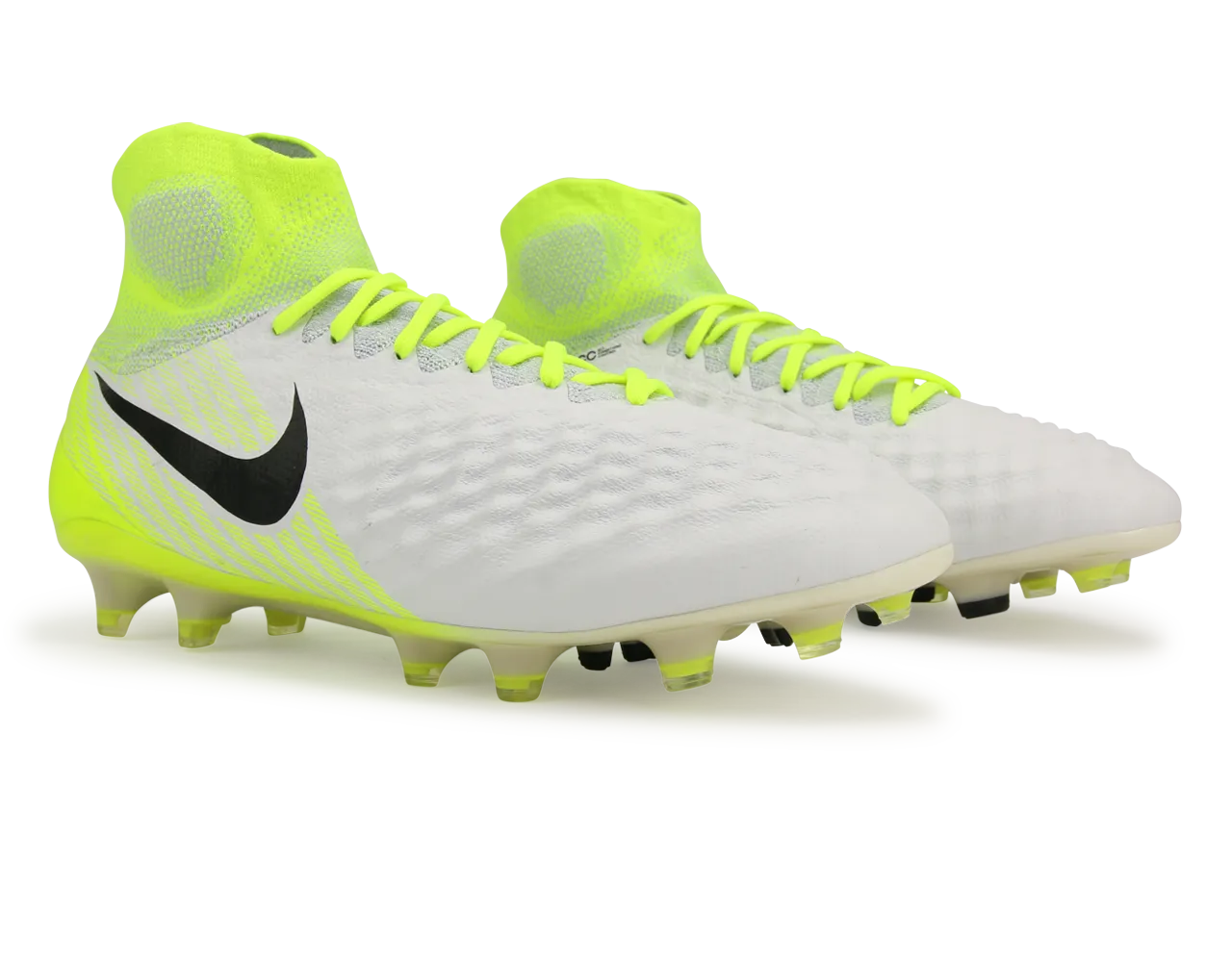 Nike Men's Magista Obra II FG White/Black/Volt/Pure Platinum