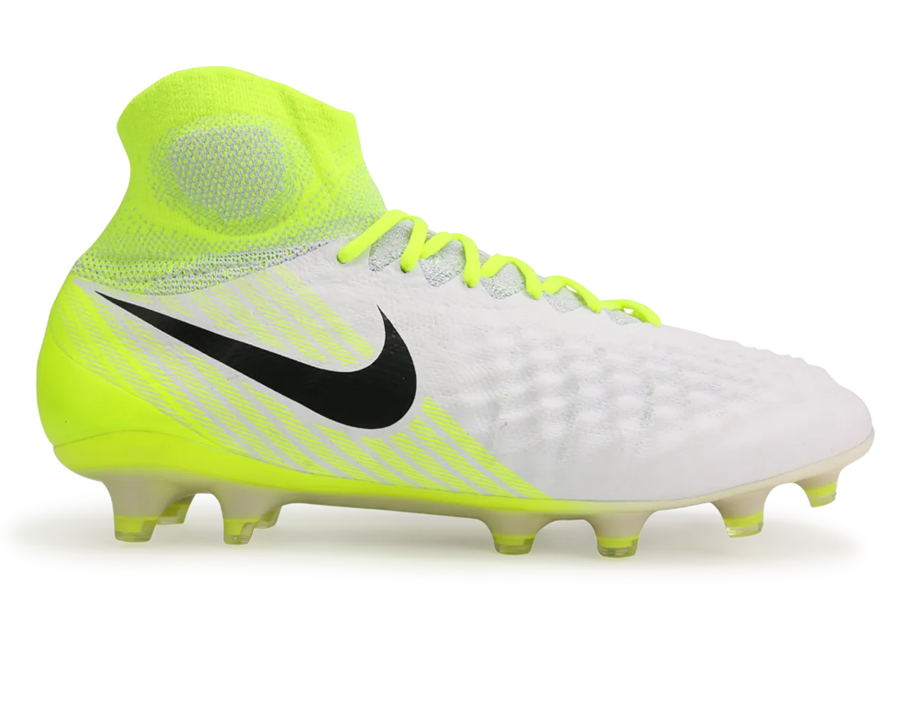Nike Men's Magista Obra II FG White/Black/Volt/Pure Platinum