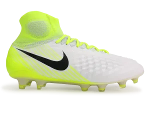 Nike Men's Magista Obra II FG White/Black/Volt/Pure Platinum