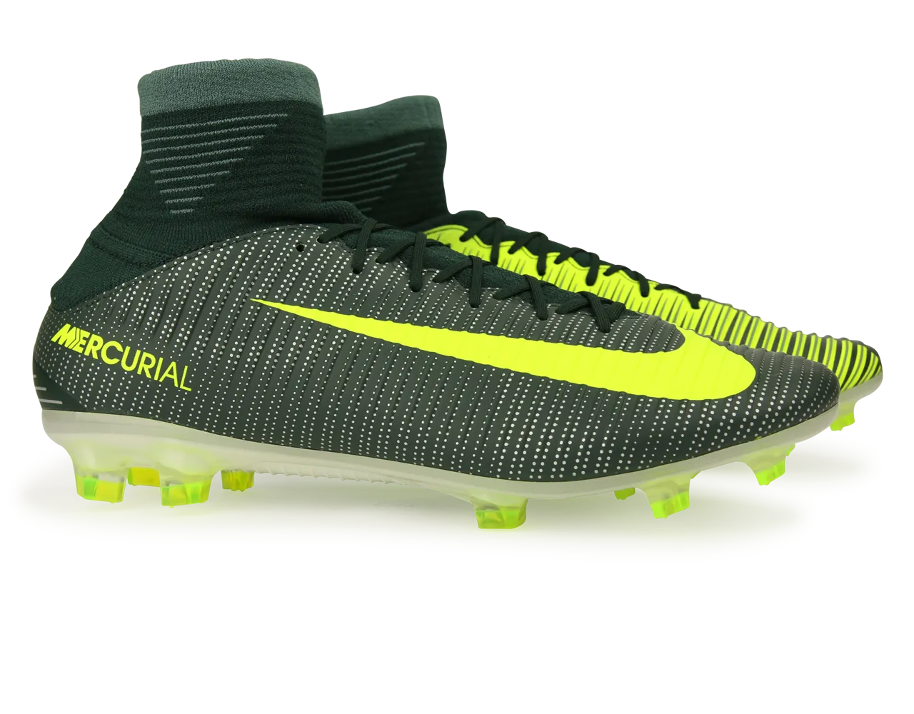 Nike Men's Mercurial Veloce III DF CR7 FG Seaweed/Volt/Hasta/White