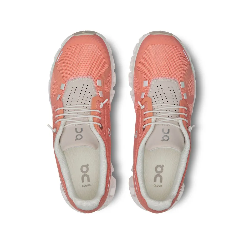 'On Running' Women's Cloud 5 - Flamingo / Pearl