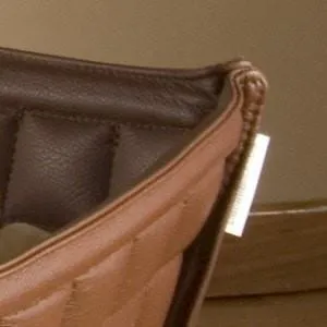 Orthopedic Cat Bed By Pet Interiors- Brown Leather Bowl