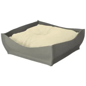 Orthopedic Pet Bed By Pet Interiors - Grey Felt Bowl