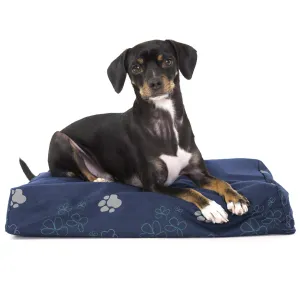 Orthopedic Rectangular Mattress Dog Bed - Lapis Blue