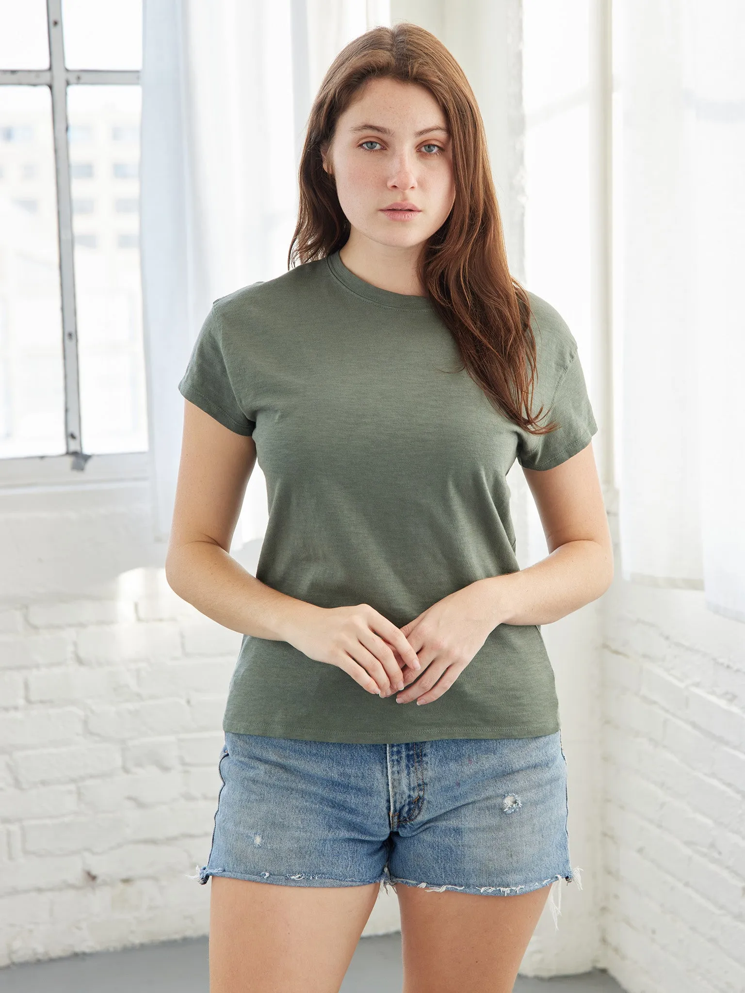 Pigment Dyed Crew Neck Tee