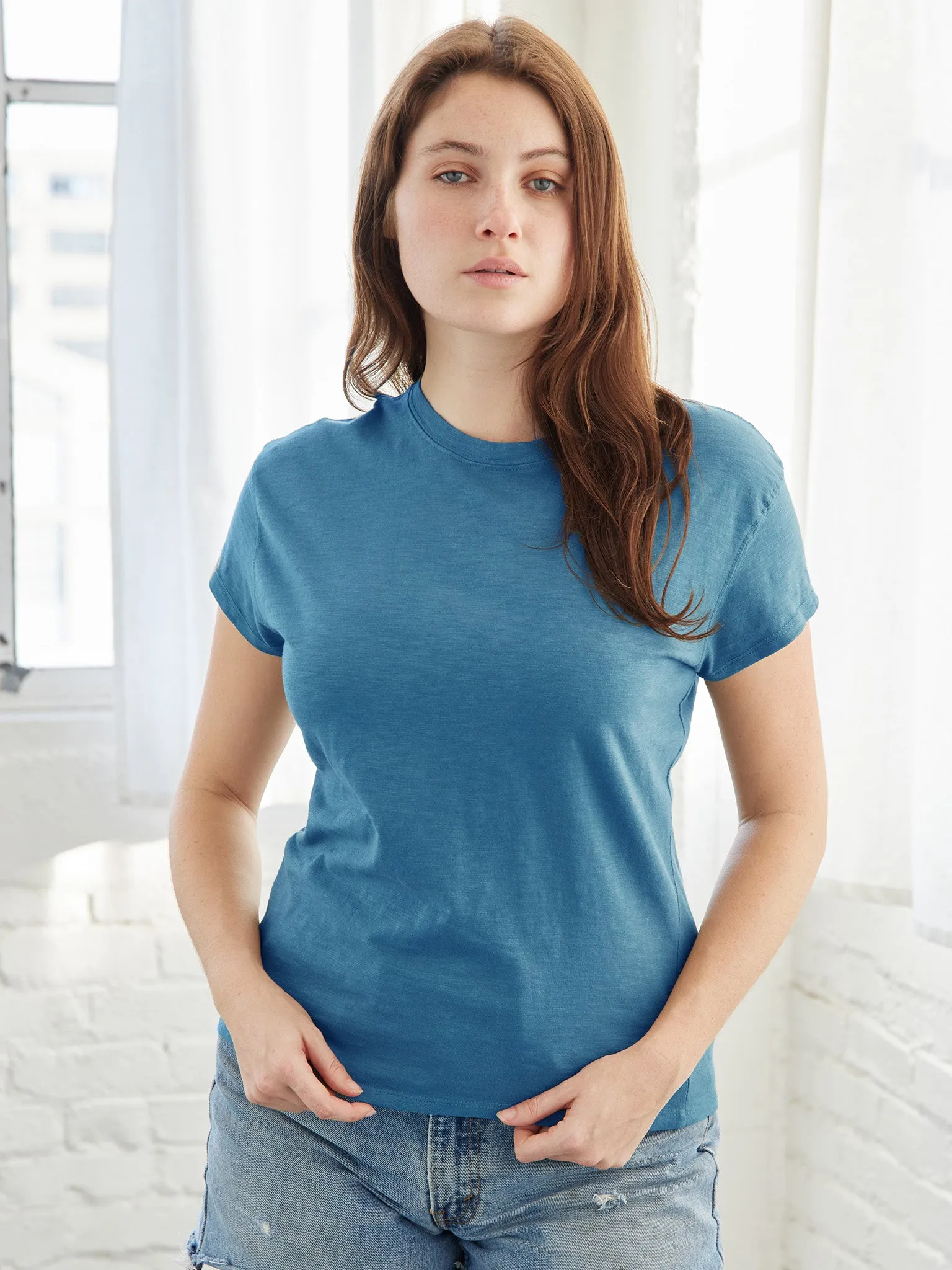 Pigment Dyed Crew Neck Tee