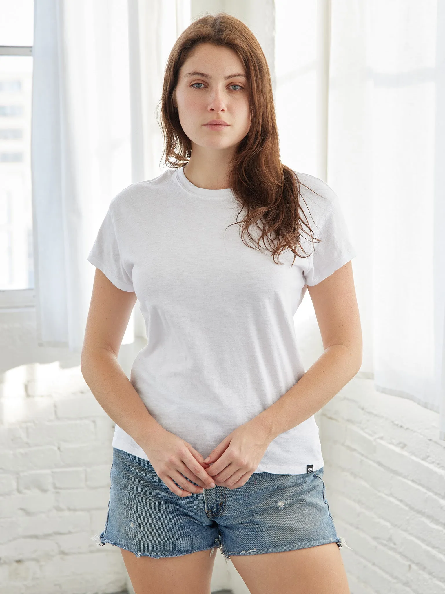 Pigment Dyed Crew Neck Tee
