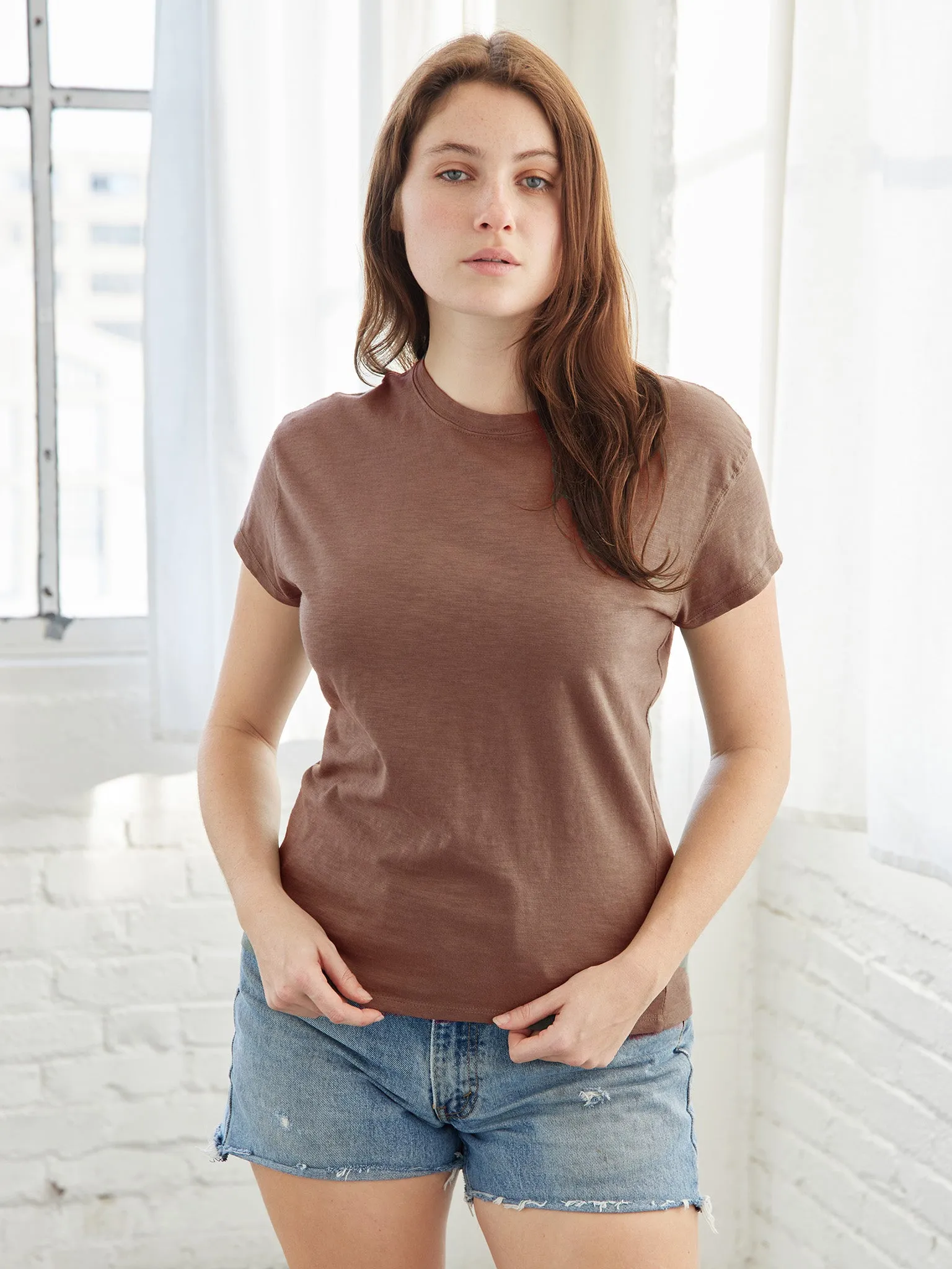 Pigment Dyed Crew Neck Tee