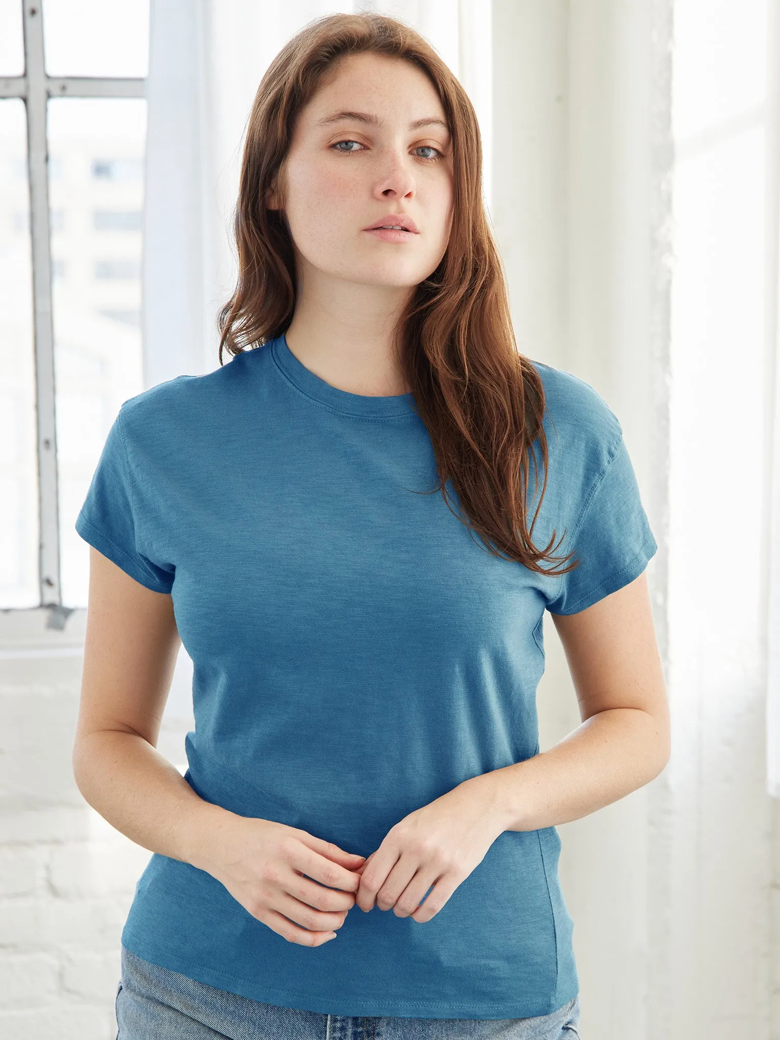 Pigment Dyed Crew Neck Tee