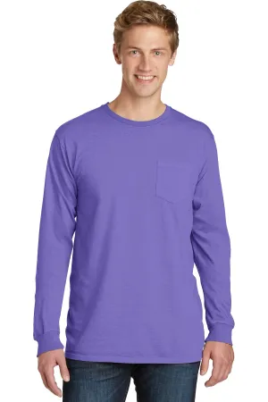 Port & Company® Beach Wash™ Garment-Dyed Long Sleeve Pocket Tee  PC099LSP