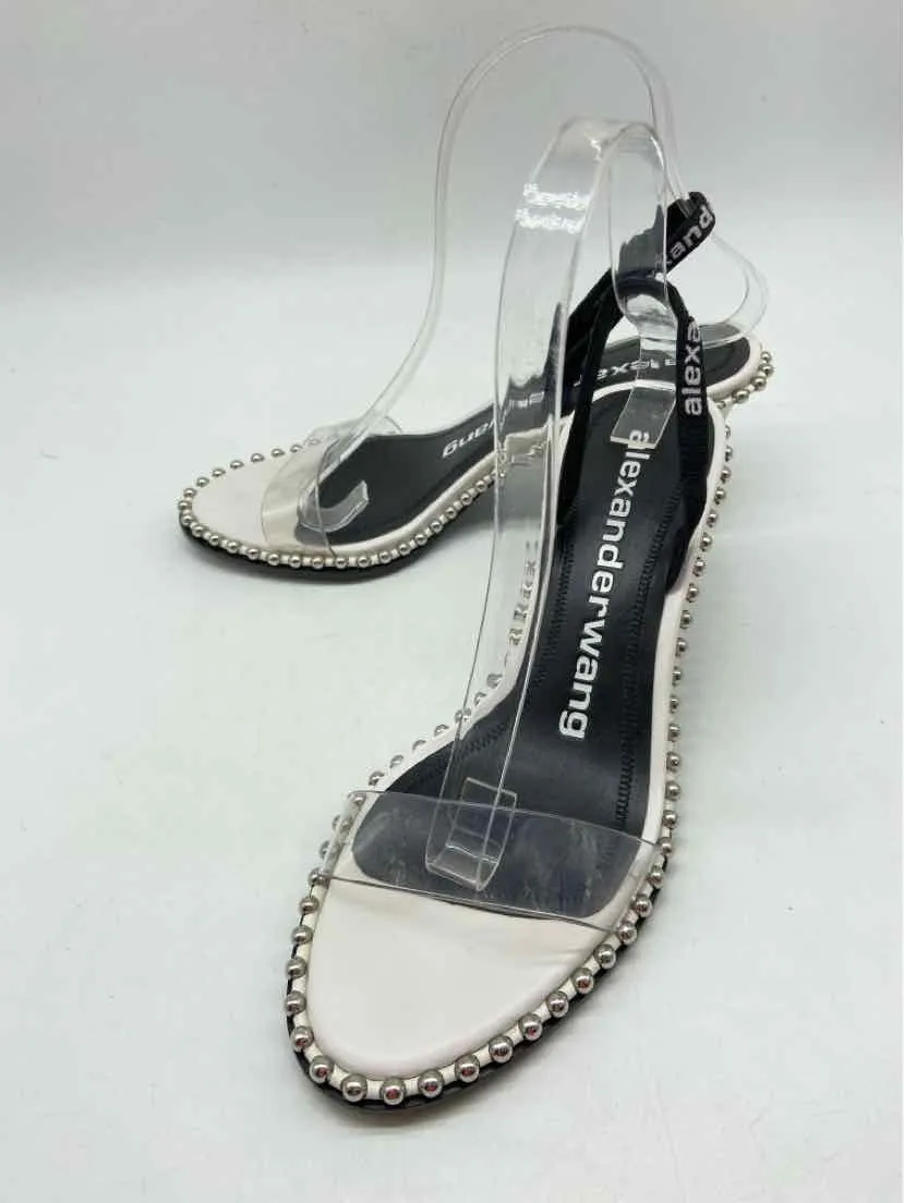 Pre-Owned Alexander Wang Clear Size 38 Studded Slingback Sandals