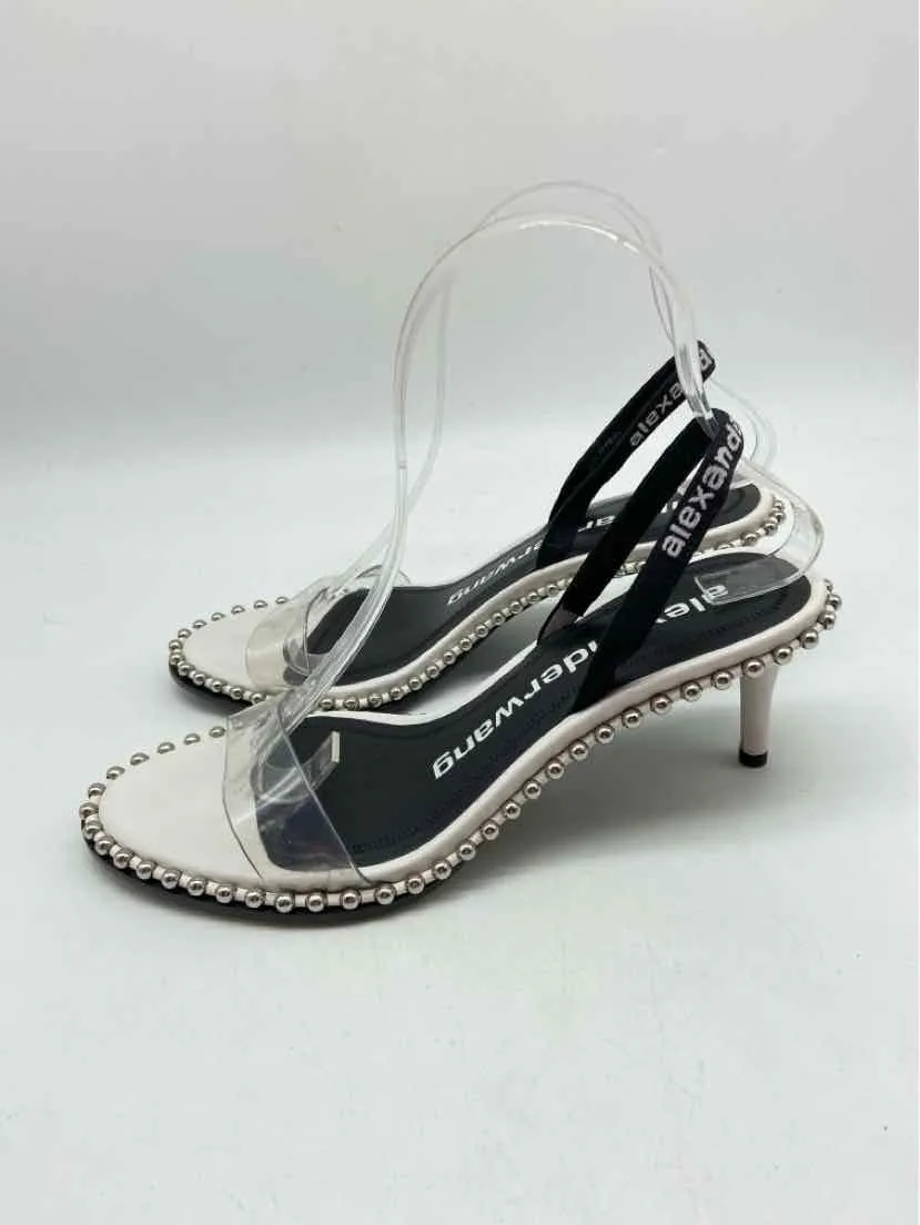 Pre-Owned Alexander Wang Clear Size 38 Studded Slingback Sandals