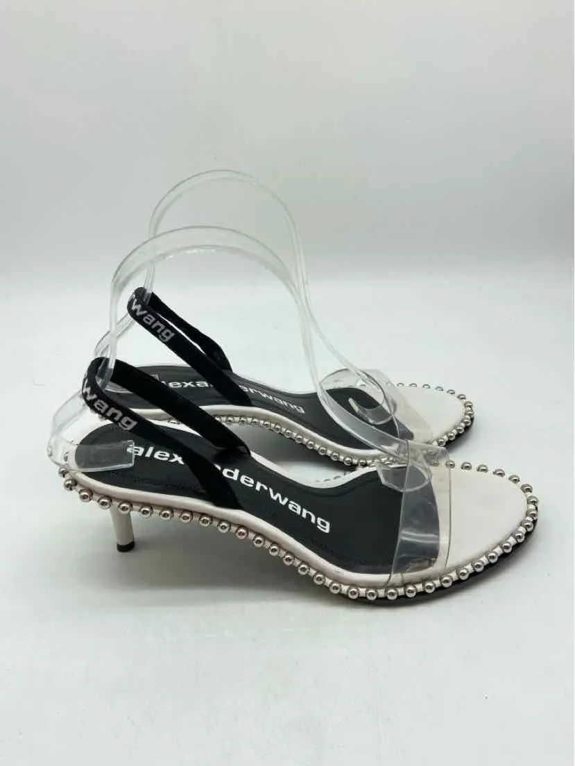 Pre-Owned Alexander Wang Clear Size 38 Studded Slingback Sandals
