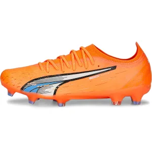Puma Ultra Ultimate FG/AG Firm Ground Soccer Cleats - Orange/White/Blue