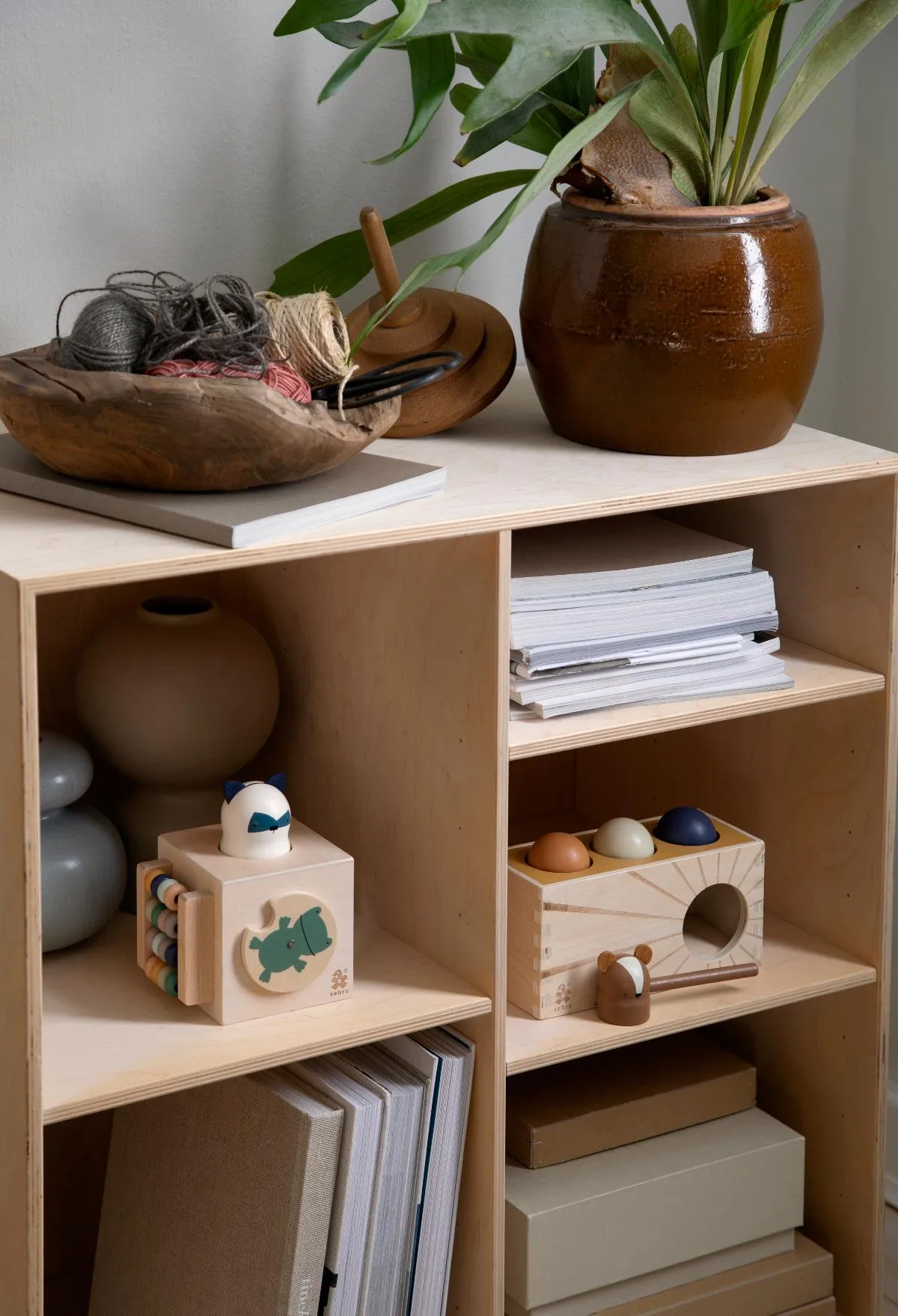 Sebra, Wooden Activity Cube, Woodland