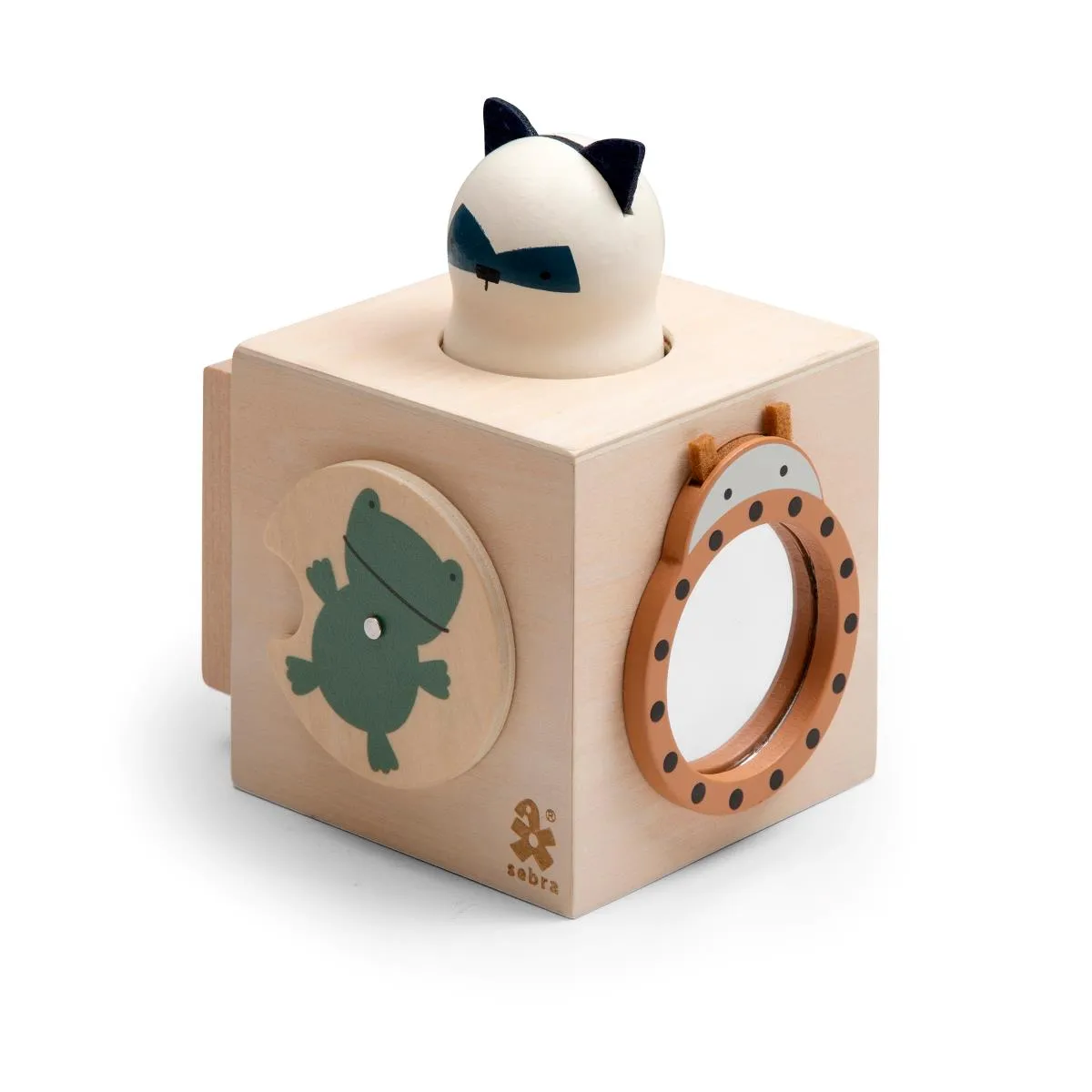 Sebra, Wooden Activity Cube, Woodland