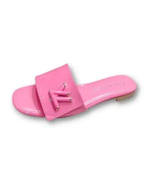 Shake Flat Mule Pink For Women