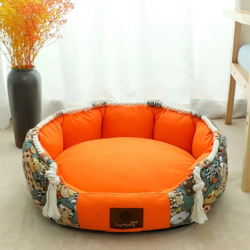 SnuggleNest All-Season Dog Bed – Removable, Washable, and Cozy Kennel for Large Dogs