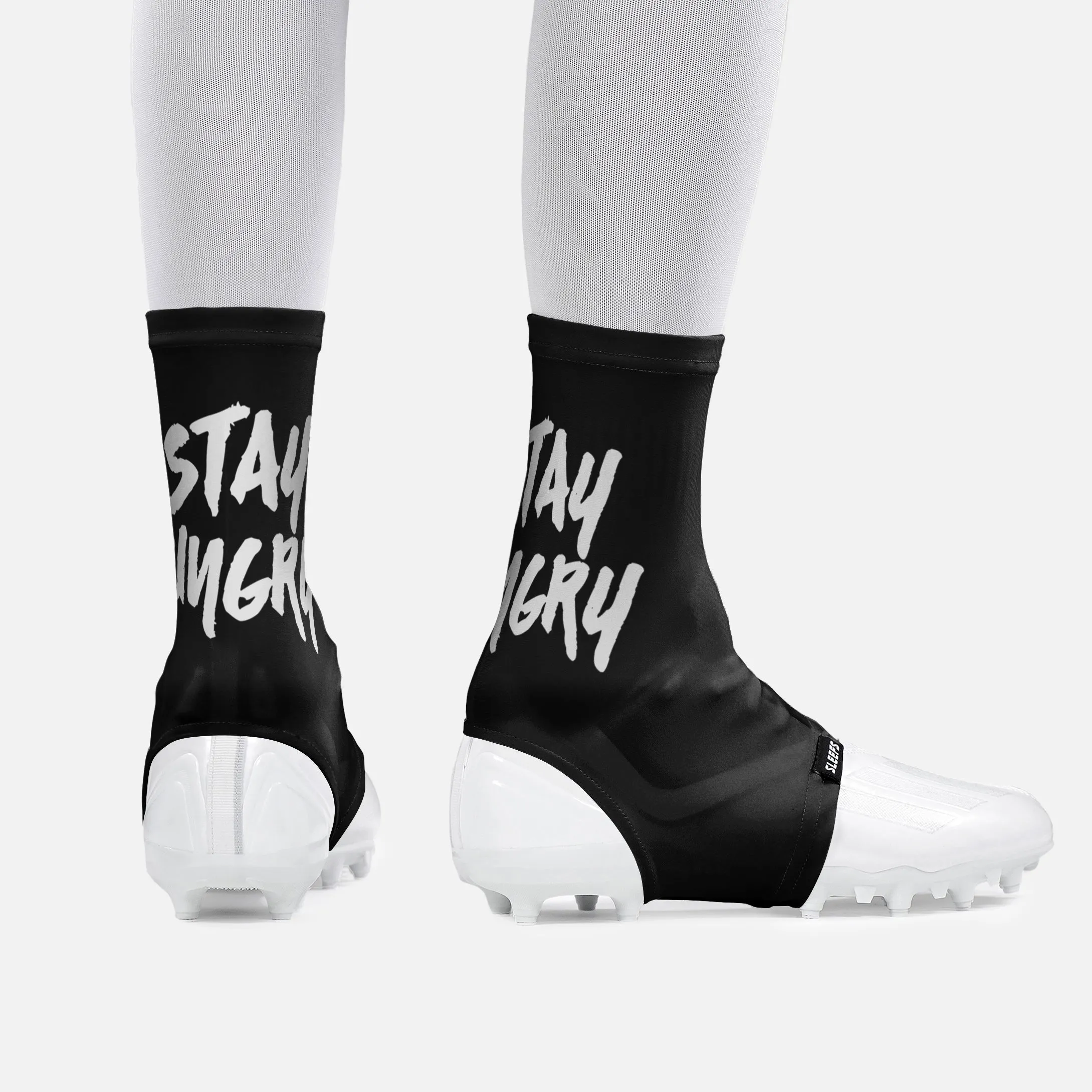 Stay Hungry Black Spats / Cleat Covers