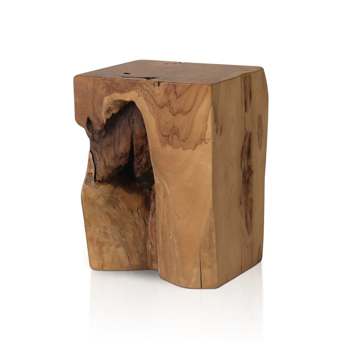 Teak Square Stool