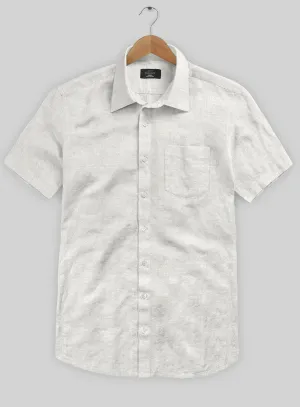Washed Barn Beige Cotton Linen Shirt