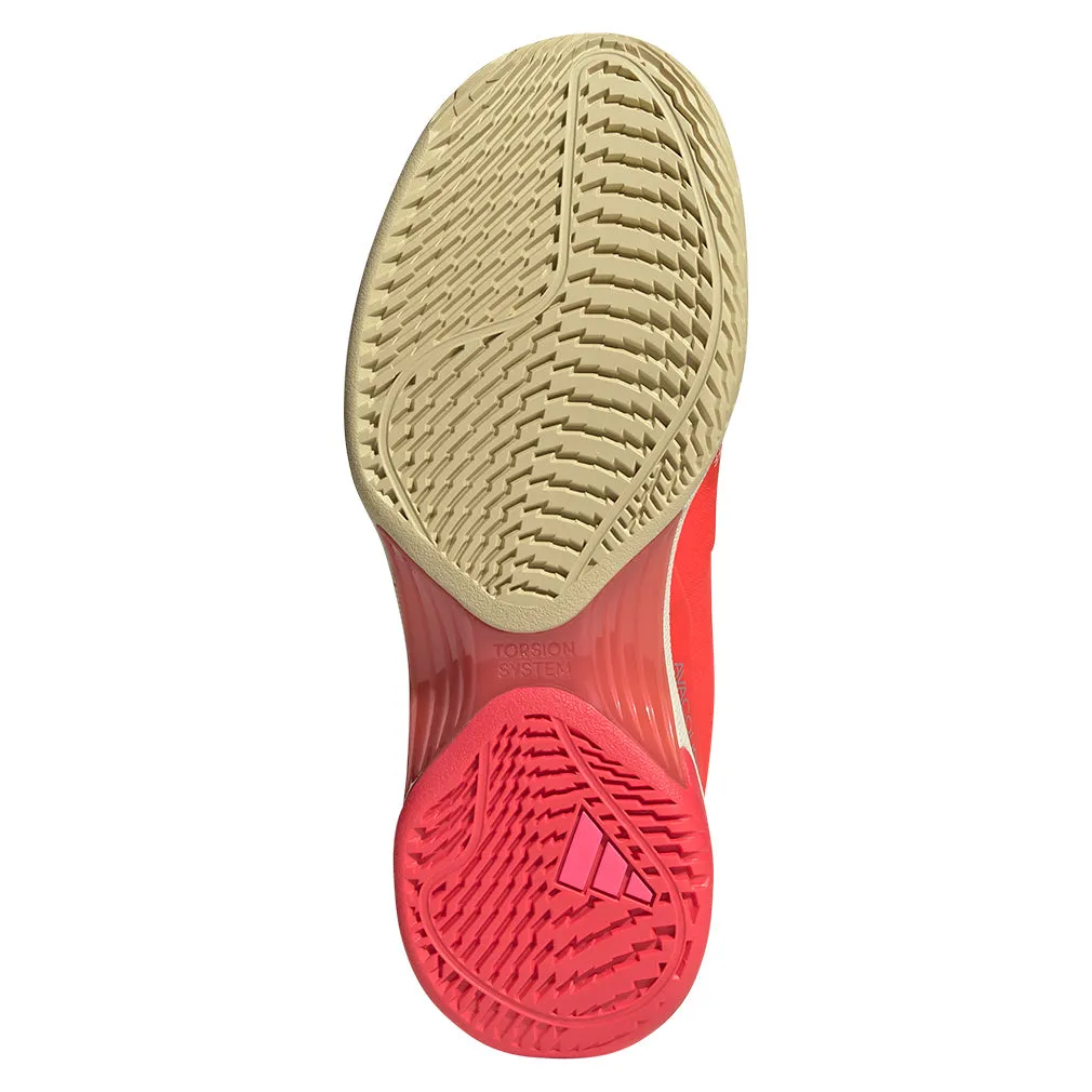 Women`s Avacourt 2 Tennis Shoes Lucid Red and Silver Matallic