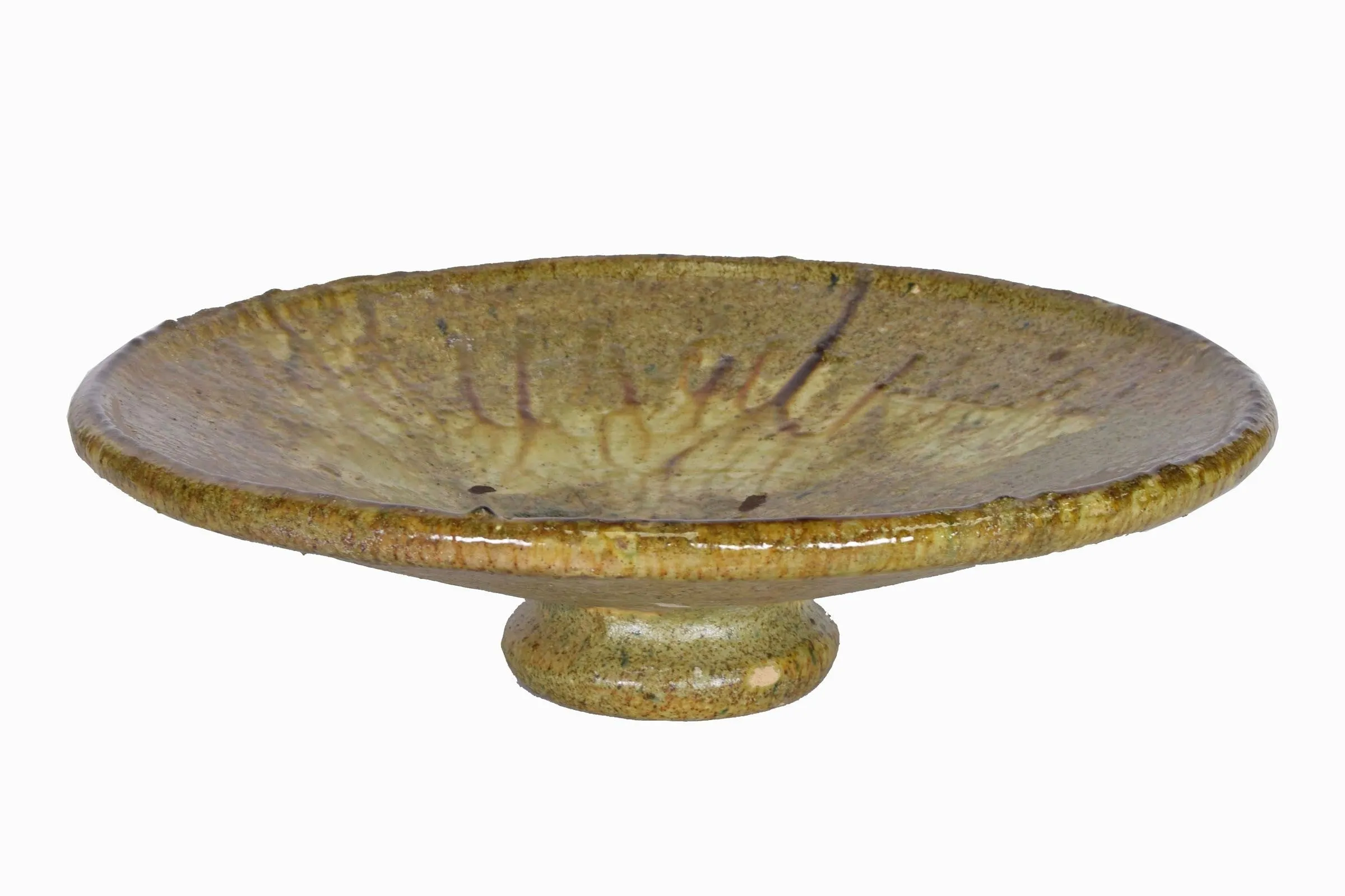 ZAGORA PLATE OCHRE LARGE REF 1